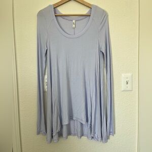 Free People Flowy January Top Hi-Low Long Sleeve Swing Tunic Women’s medium.